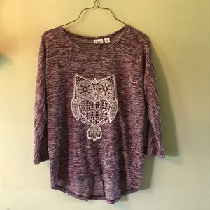 Owl shirt Size Small